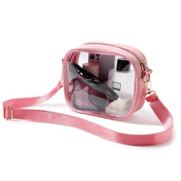 Clear Crossbody Bag, Stadium Approved Clear Purse Bag for Concerts Sports Events Festivals