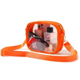 Clear Crossbody Bag, Stadium Approved Clear Purse Bag for Concerts Sports Events Festivals