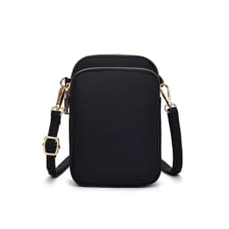 Women Mini Bag Crossbody Zipper Shoulder Bags Mobile Phone Purse Vertical Multifunctional Wallet Black Walking Crossbody Bags