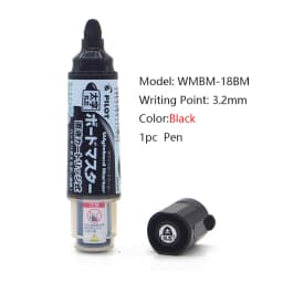 Japanese Poilt Direct Liquid Marker High Capacity Erasable WBMAVBM-M Whiteboard Pen Can Add Ink For School Office Training Class