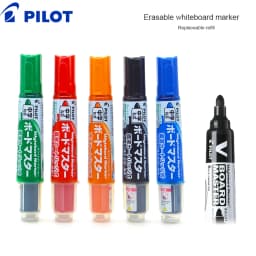 Japanese Poilt Direct Liquid Marker High Capacity Erasable WBMAVBM-M Whiteboard Pen Can Add Ink For School Office Training Class