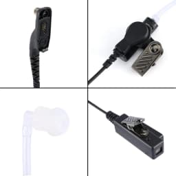 Air Tube Earpiece Headset for Motorola DP4000e DP4400e DP4401 DP4801e DP4800e MTP6550 DP3401 DP3600 APX2000 APX4000 APX6000 7000