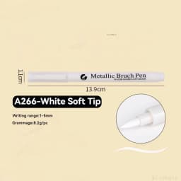 1/3Pcs highlight Metallic Marker Brush Pens Gold Silver White Color Permanent Art Marker For Manga Crafts Scrapbooking Supplies