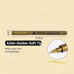 1/3Pcs highlight Metallic Marker Brush Pens Gold Silver White Color Permanent Art Marker For Manga Crafts Scrapbooking Supplies