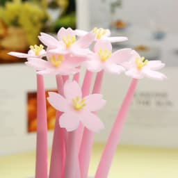 New Soft Glue Flower Neutral Pen Beautiful Water Pen Girl Heart Series Creative Stationery Student Office Supplies