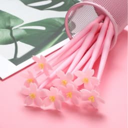 New Soft Glue Flower Neutral Pen Beautiful Water Pen Girl Heart Series Creative Stationery Student Office Supplies