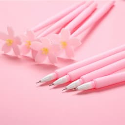 New Soft Glue Flower Neutral Pen Beautiful Water Pen Girl Heart Series Creative Stationery Student Office Supplies