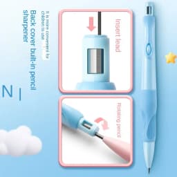 2mm Cute Dolphin Carpenter Mechanical Pencils Set for Drawing Writing Sketching Drafting HB Pencil 2.0 mmKawaii School Supplies
