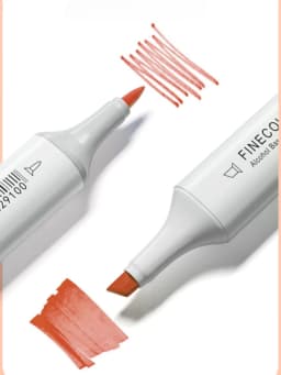 FINECOLOUR EF102 Double-headed Skin Color Markers Oily Alcohol Sketch Drawing Dual Art Marker pen School Art Supplies