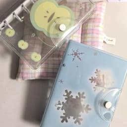 A7 Candy Cute Snowflake Green Apple Colored Binder Cover Journal Sketchbook Accessories Diary Office Supplies