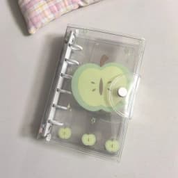 A7 Candy Cute Snowflake Green Apple Colored Binder Cover Journal Sketchbook Accessories Diary Office Supplies