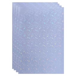ESHANG 50 Sheets Waterproof Cold Laminating Film A6 4.1x5.8inch Self-adhesive paper film DIY Package Card Photo Laminating Film.