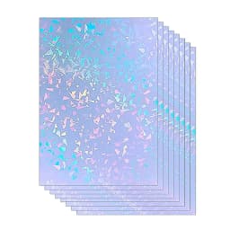 ESHANG 50 Sheets Waterproof Cold Laminating Film A6 4.1x5.8inch Self-adhesive paper film DIY Package Card Photo Laminating Film.