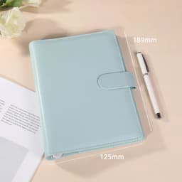 A6 Macaroon Fresh Color PU Leather DIY Binder Photocards Collect Book Diary Agenda Planner DIY Cover Album Stationery