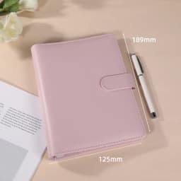A6 Macaroon Fresh Color PU Leather DIY Binder Photocards Collect Book Diary Agenda Planner DIY Cover Album Stationery