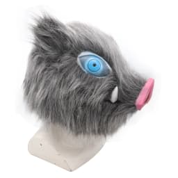 Mask Pig Head Mouth Latex Mask Ball Party Plush Pig Head Cover Halloween Festival Biology Japanese Anime Performance Cosplay