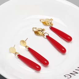Anime Frieren: Beyond Journey's End Red Earrings Frieren At The Funeral Frieren stud Earrings Pendant Frieren Elf Cosplay Gift