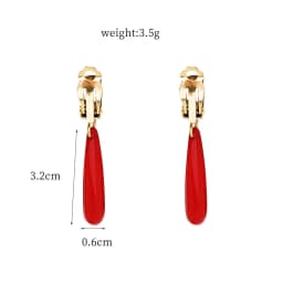 Anime Frieren: Beyond Journey's End Red Earrings Frieren At The Funeral Frieren stud Earrings Pendant Frieren Elf Cosplay Gift