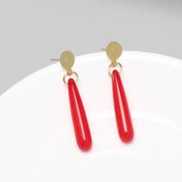 Anime Frieren: Beyond Journey's End Red Earrings Frieren At The Funeral Frieren stud Earrings Pendant Frieren Elf Cosplay Gift