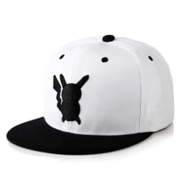 Anime Pikachus Cosplay Hat Unisex Adjustable Casual Baseball Hat Outdoor Sun Protection Hat Flat Brim Hat