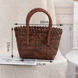 Women Woven Large Capacity Shoulder Bags Crochet Bag Knitting Handbags Female Shopping Tote Bags