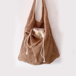 New Trend Women's Bag Crochet Handbag Retro Knitted Solid Color Hollow Top-handle Tote Bag Travel Shopper Shoulder Bag