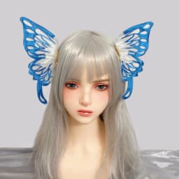 Cosplay Gothic Lolita Angel Wings Hairpin Demon Headdress Harajuku Horns Embroidery Feather Hair Clip Anime Accessories