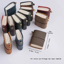 Vintage Leather Traveler's Notebook: 3 x 32 Page Refills, 100g Paper, Personalized leather journal,Portable Diary book