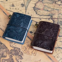 Vintage Leather Traveler's Notebook: 3 x 32 Page Refills, 100g Paper, Personalized leather journal,Portable Diary book