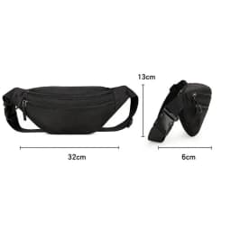 New Fashion Chest Bag For Men Black Waist Bag High Quality Women Shoulder Bag Multifunction Male Fanny Pack Crossbody Small Bag