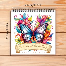 Adult coloring book - 30 Sheets Women's spiral coloring book, 8.3x 8.3 inches, drawing book, birthday gift, holiday party gift