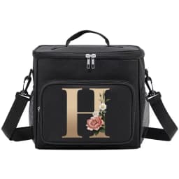 Lunch Bag Thermal Organizer Handbag Cooler Shoulder Storage Bags Waterproof Boxes for Student New Fashion Lunchbag Gold Pattern