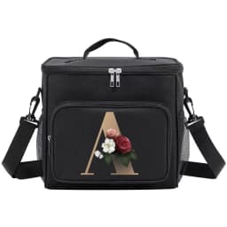 Lunch Bag Thermal Organizer Handbag Cooler Shoulder Storage Bags Waterproof Boxes for Student New Fashion Lunchbag Gold Pattern
