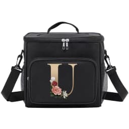 Lunch Bag Thermal Organizer Handbag Cooler Shoulder Storage Bags Waterproof Boxes for Student New Fashion Lunchbag Gold Pattern