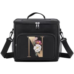 Lunch Bag Thermal Organizer Handbag Cooler Shoulder Storage Bags Waterproof Boxes for Student New Fashion Lunchbag Gold Pattern