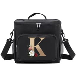Lunch Bag Thermal Organizer Handbag Cooler Shoulder Storage Bags Waterproof Boxes for Student New Fashion Lunchbag Gold Pattern