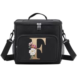 Lunch Bag Thermal Organizer Handbag Cooler Shoulder Storage Bags Waterproof Boxes for Student New Fashion Lunchbag Gold Pattern