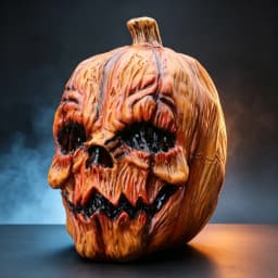 Halloween Devil Pumpkin Mask Cosplay Latex Full Face Headwear Party Pumpkin Head Latex Mask Creepy Demon Costume Props for Adult