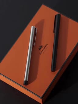 JINHAO 65 Fountain Pen F/EF/ 0.3mm Nib Stainless Steel Frosted Black Writing Ink Pens Business Office School Supplies Stationery