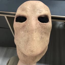 Halloween Slenderman Mask Cospaly Creepy Horror Faceless Man Alien Skull Latex Helmet Carnival Party Costume Props