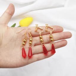 Game Genshin Impact Tartaglia Earrings Anime Jewelry Cosplay Genshin Childe Earring Fashion Accessories Crystal Drop Earrings