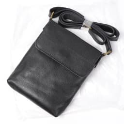 Vintage Genuine Leather Dark Crossbody Bag Phone Bag Fashion Sling Bag MEN'S Cowhide Shoulder Bag 7.9-inch iPad Bag