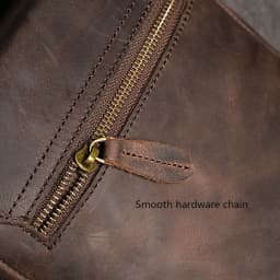 Vintage Genuine Leather Dark Crossbody Bag Phone Bag Fashion Sling Bag MEN'S Cowhide Shoulder Bag 7.9-inch iPad Bag