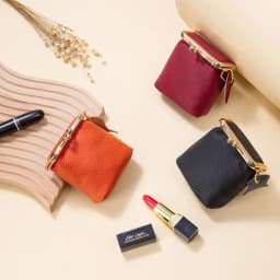 2024 New Arrival Square Genuine Leather Small Purses Women's Portable Coin Money Wallets Earphone Lipstick Pouch Card Holders
