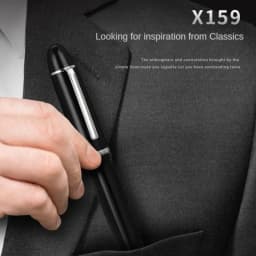 JINHAO X159 Acrylic Fountain Pen Black Color Ink Pen Student Business School Office Supplies Calligraphy Pens Stationery PK 82