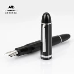 JINHAO X159 Acrylic Fountain Pen Black Color Ink Pen Student Business School Office Supplies Calligraphy Pens Stationery PK 82