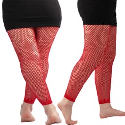 Women's Footless Fishnet Ankle Tights Plus Size High Waist High Stretch Large Size Net Leggings Stockings Can Be Wear 100kg