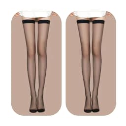 2 Pairs Women Stockings Thigh High Transparent Sexy Black Silk Socks Appear Slim Ultra-thin Leg Socks Thigh High For Women