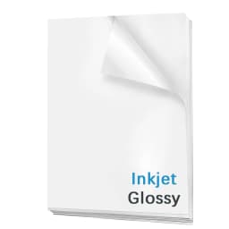 Holographic Printable Sticker Paper for Inkjet 10 Pcs Vinyl Sticker Printable Paper, Waterproof Glossy Sticker Dries Quickly A4