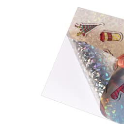 Holographic Printable Sticker Paper for Inkjet 10 Pcs Vinyl Sticker Printable Paper, Waterproof Glossy Sticker Dries Quickly A4